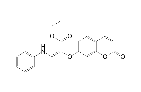 Ethyl (E)-2[(2-oxo-2H-benzopyran-7-yl)oxy]-3-phenylaminopropenoate
