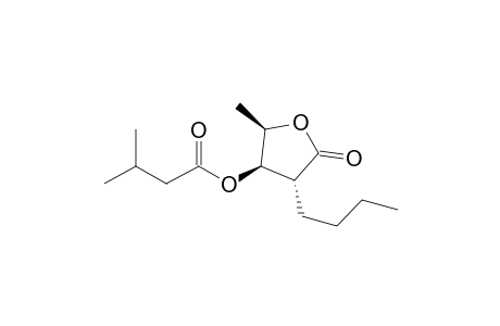(2R*,3R*,4R*)-2-butyl-4-methyl-3-[(3-methylbutyryl)oxy]-4-butanolide