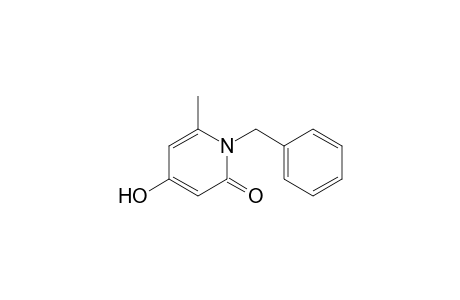 2(1H)-Pyridinone, 4-hydroxy-6-methyl-1-(phenylmethyl)-