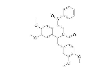 N-[1,2-bis(3,4-dimethoxyphenyl)ethyl]-N-[2-(phenylsulfinyl)ethyl]methanamide