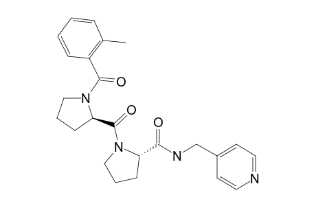 (S)-1-((2-Methylbenzoyl)-D-prolyl)-N-(pyridin-4-ylmethyl)pyrrolidine-2-carboxamide