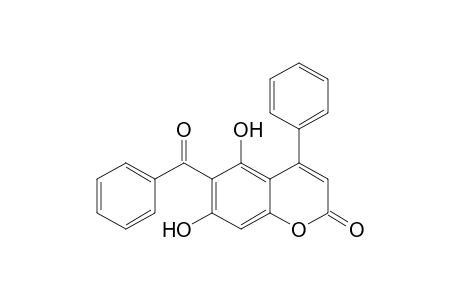 5,7-bis(oxidanyl)-4-phenyl-6-(phenylcarbonyl)chromen-2-one