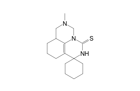 1H,5H-Pyrimido[5,6,1-i,j]quinazoline-5-thione, 2,3,6,7,8,9,10,10a-octahydro-2-methyl-7-spirocyclohexane-