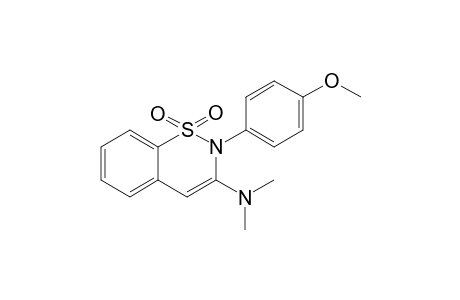 2-(4-Methoxyphenyl)-3-dimethylamino-2H-1,2-benzo[e]thiazine 1,1-dioxide