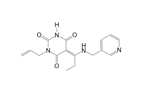 (5E)-1-allyl-5-{1-[(3-pyridinylmethyl)amino]propylidene}-2,4,6(1H,3H,5H)-pyrimidinetrione
