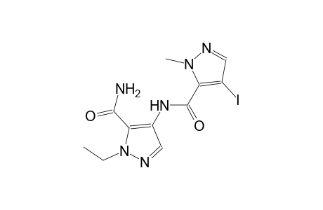1-ethyl-4-{[(4-iodo-1-methyl-1H-pyrazol-5-yl)carbonyl]amino}-1H-pyrazole-5-carboxamide
