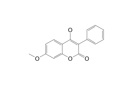 3-PHENYL-4-HYDROXY-7-METHOXYCOUMARIN