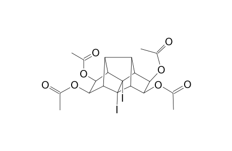 5.alpha.,6.alpha.11.alpha.,12.alpha.-Tetraacetoxy-8,9-diiodopentacyclo[6.4.0.0(2,10).0(3,7).0(4,9)]dodecane
