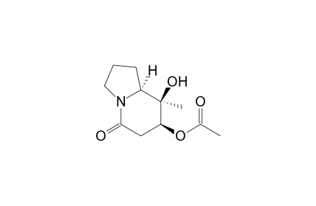 7-Acetoxy-8-methyl-8-hydroxy-2,3,6,7,8,8a-hexahydro-1H-indolizidin-5-one