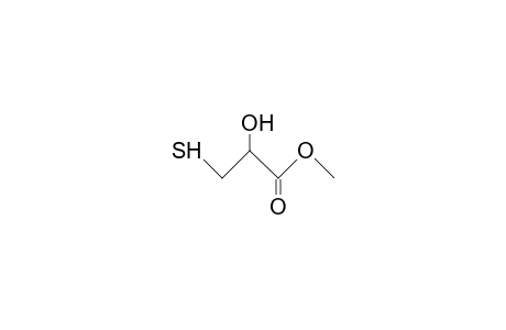 2-Hydroxy-3-mercapto-propanoic acid, methyl ester