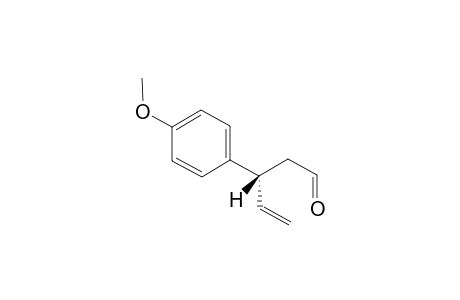 (-)-3-(4-Methoxyphenyl)pent-4-enal