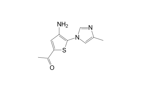1-[4-amino-5-(4-methyl-1-imidazolyl)-2-thiophenyl]ethanone