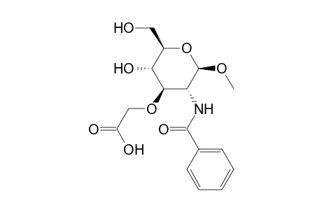 METHYL 2-BENZAMIDO-3-0-(CARBOXYMETHYL)-2-DEOXY-beta-D-GLUCOPYRANOSIDE