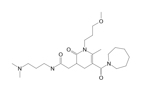 2-(5-(Azepane-1-carbonyl)-1-(3-methoxypropyl)-6-methyl-2-oxo-1,2,3,4-tetrahydropyridin-3-yl)-N-(3-(dimethylamino)propyl)acetamide