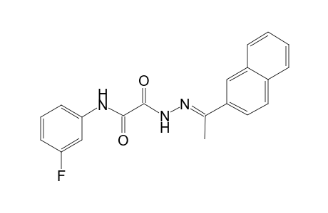 N-(3-Fluoro-phenyl)-2-[N'-(1-naphthalen-2-yl-ethylidene)-hydrazino]-2-oxo-acetamide