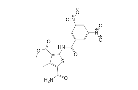 methyl 5-(aminocarbonyl)-2-[(3,5-dinitrobenzoyl)amino]-4-methyl-3-thiophenecarboxylate