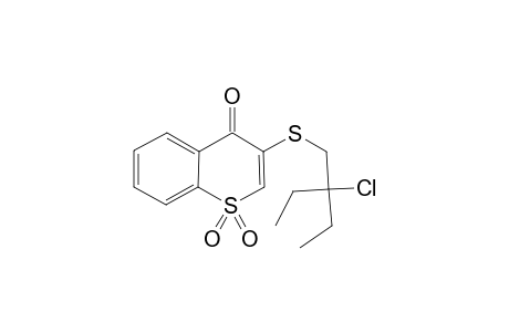 3-(2'-CHLORO-2'-ETHYLBUTYLTHIO)-THIOCHROMONE-1,1-DIOXIDE