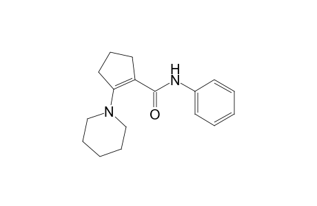 1-Cyclopentene-1-carboxamide, N-phenyl-2-(1-piperidinyl)-