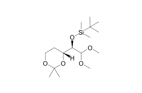 tert-Butyl((R)-1-((R)-2,2-dimethyl-1,3-dioxan-4-yl)-2,2-dimethoxyethoxy)dimethylsilane