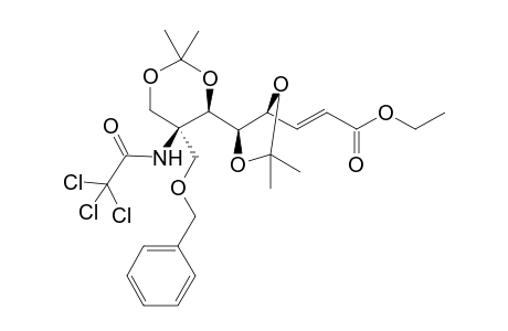 (E)-3-[(4S,5R)-5-[(4R,5S)-2,2-dimethyl-5-(phenylmethoxymethyl)-5-[(2,2,2-trichloro-1-oxoethyl)amino]-1,3-dioxan-4-yl]-2,2-dimethyl-1,3-dioxolan-4-yl]-2-propenoic acid ethyl ester