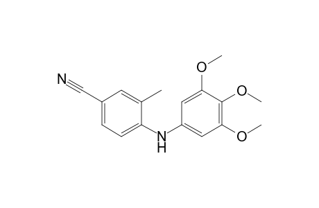 3-Methyl-4-(3,4,5-trimethoxyanilino)benzonitrile