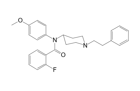 N-(4-Methoxyphenyl)-N-[1-(2-phenylethyl)piperidin-4-yl]-2-fluorobenzamide