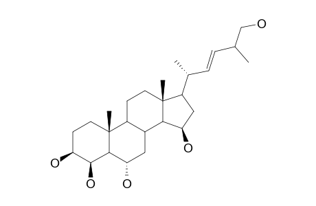 CERTONARDOSTEROL-B3;(E)-26,27-DINOR-24-XI-METHYL-5-ALPHA-CHOLEST-22-ENE-3-BETA,4-BETA,6-ALPHA,15-ALPHA,25-PENTOL