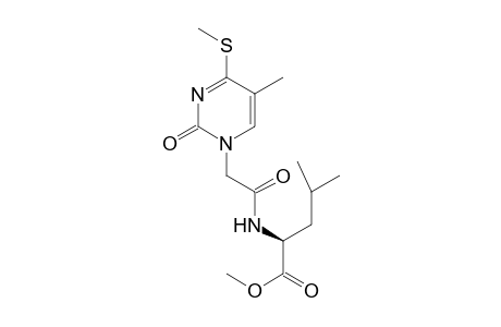 N-{[5-Methyl-4-(methylsulfanyl)-2-oxopyrimidin-1(2H)-yl]acetyl}-L-leucine Methyl Ester