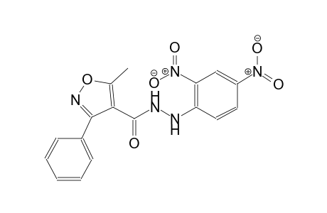 4-isoxazolecarboxylic acid, 5-methyl-3-phenyl-, 2-(2,4-dinitrophenyl)hydrazide