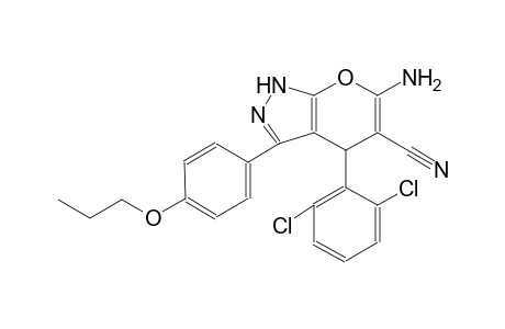 6-amino-4-(2,6-dichlorophenyl)-3-(4-propoxyphenyl)-1,4-dihydropyrano[2,3-c]pyrazole-5-carbonitrile