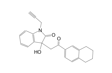 2H-indol-2-one, 1,3-dihydro-3-hydroxy-3-[2-oxo-2-(5,6,7,8-tetrahydro-2-naphthalenyl)ethyl]-1-(2-propynyl)-