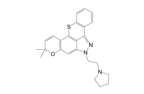 6,9-DIHYDRO-9,9-DIMETHYL-6-(2-PYRROLIDIN-1-YL-ETHYL)-(1)-BENZOTHIOPYRANO-[4,3,2-C,D]-PYRANO-[3,2-F]-INDAZOLE