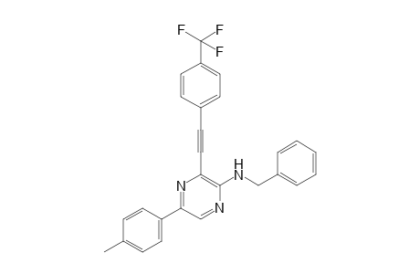 N-Benzyl-N-[3-(4-trifluoromethylphenyl)ethynyl-5-(4-methylphenyl)]pyrazin-2-yl amine