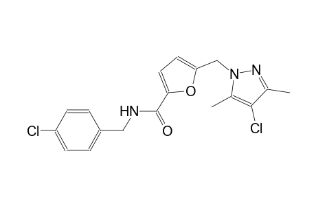 N-(4-chlorobenzyl)-5-[(4-chloro-3,5-dimethyl-1H-pyrazol-1-yl)methyl]-2-furamide