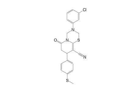 2H,6H-pyrido[2,1-b][1,3,5]thiadiazine-9-carbonitrile, 3-(3-chlorophenyl)-3,4,7,8-tetrahydro-8-[4-(methylthio)phenyl]-6-oxo-