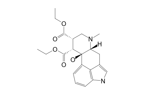 (+/-)-8-ALPHA-9-ALPHA-DICARBOETHOXY-10-BETA-HYDROXYERGOLINE-(5-BETA-H)