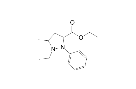5-Ethoxycarbonyl-2-ethyl-3-methyl-1-phenyl-pyrazolidine