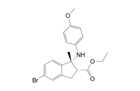 Ethyl 5-bromo-1-{(4-methoxyphenyl)amino}-1-methyl-2,3-dihydro-1H-indene-2-carboxylate