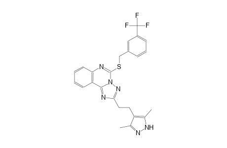 [1,2,4]triazolo[1,5-c]quinazoline, 2-[2-(3,5-dimethyl-1H-pyrazol-4-yl)ethyl]-5-[[[3-(trifluoromethyl)phenyl]methyl]thio]-