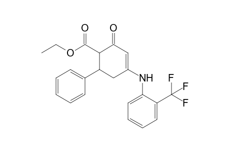 2-keto-6-phenyl-4-[2-(trifluoromethyl)anilino]cyclohex-3-ene-1-carboxylic acid ethyl ester