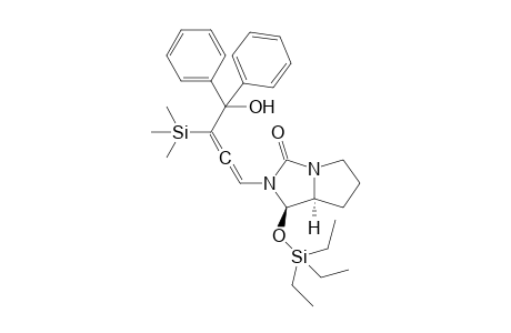 (1R,7aS)-2-(4-hydroxy-4,4-diphenyl-3-(trimethylsilyl)buta-1,2-dienyl)-1-(triethylsilyloxy)tetrahydro-1H-pyrrolo[1,2-c]imidazol-3(2H)-one