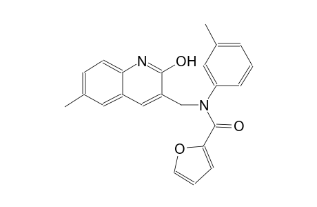 N-[(2-hydroxy-6-methyl-3-quinolinyl)methyl]-N-(3-methylphenyl)-2-furamide