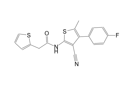 N-[3-cyano-4-(4-fluorophenyl)-5-methyl-2-thienyl]-2-(2-thienyl)acetamide