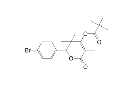 Propanoic acid, 2,2-dimethyl-, [5,6-dihydro-6-(4-bromophenyl)-3,5,5-trimethyl-2-oxo-2H-pyran-2-yl] ester