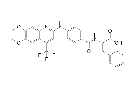 (S)-2-[4-(6,7-Dimethoxy-4-trifluoromethyl-quinolin-2-ylamino)-benzoylamino]-3-phenyl-propionic acid