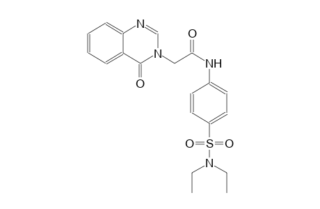 3-quinazolineacetamide, N-[4-[(diethylamino)sulfonyl]phenyl]-3,4-dihydro-4-oxo-