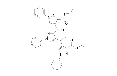 3,4-Bis-(1-phenyl-3-ethoxycarbonyl-pyrazol-4-carbonyl)-5-methyl-1-phenyl-pyrazole