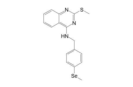 2-Methylthio-4-(4'-methylselenobenzyl)aminoquinazoline