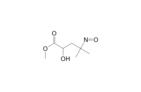 Pentanoic acid, 2-hydroxy-4-methyl-4-nitroso-, methyl ester