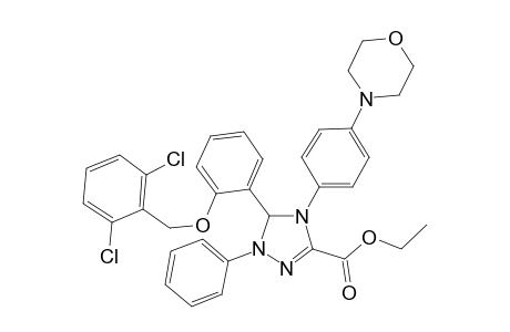 3-[2-(2,6-dichlorobenzyl)oxyphenyl]-4-(4-morpholinophenyl)-2-phenyl-3H-1,2,4-triazole-5-carboxylic acid ethyl ester